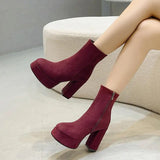Fernande - Bottes d'hiver à talon rembourré