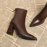 Anaïs - Bottes élégantes à talon épais