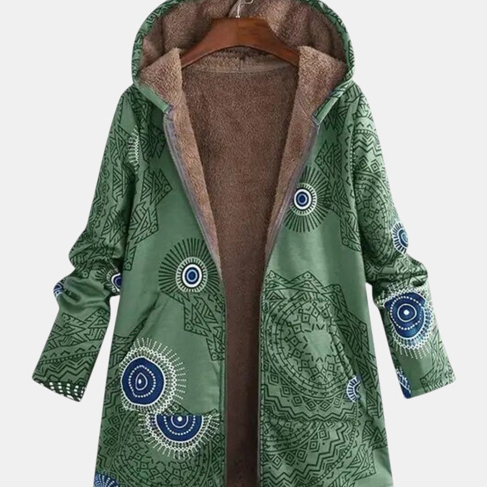 Adèle - Manteau à motif mandala, trois coloris
