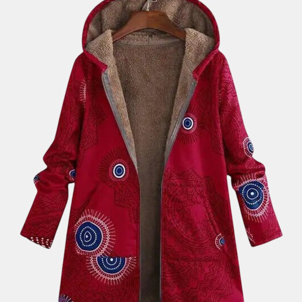 Adèle - Manteau à motif mandala, trois coloris