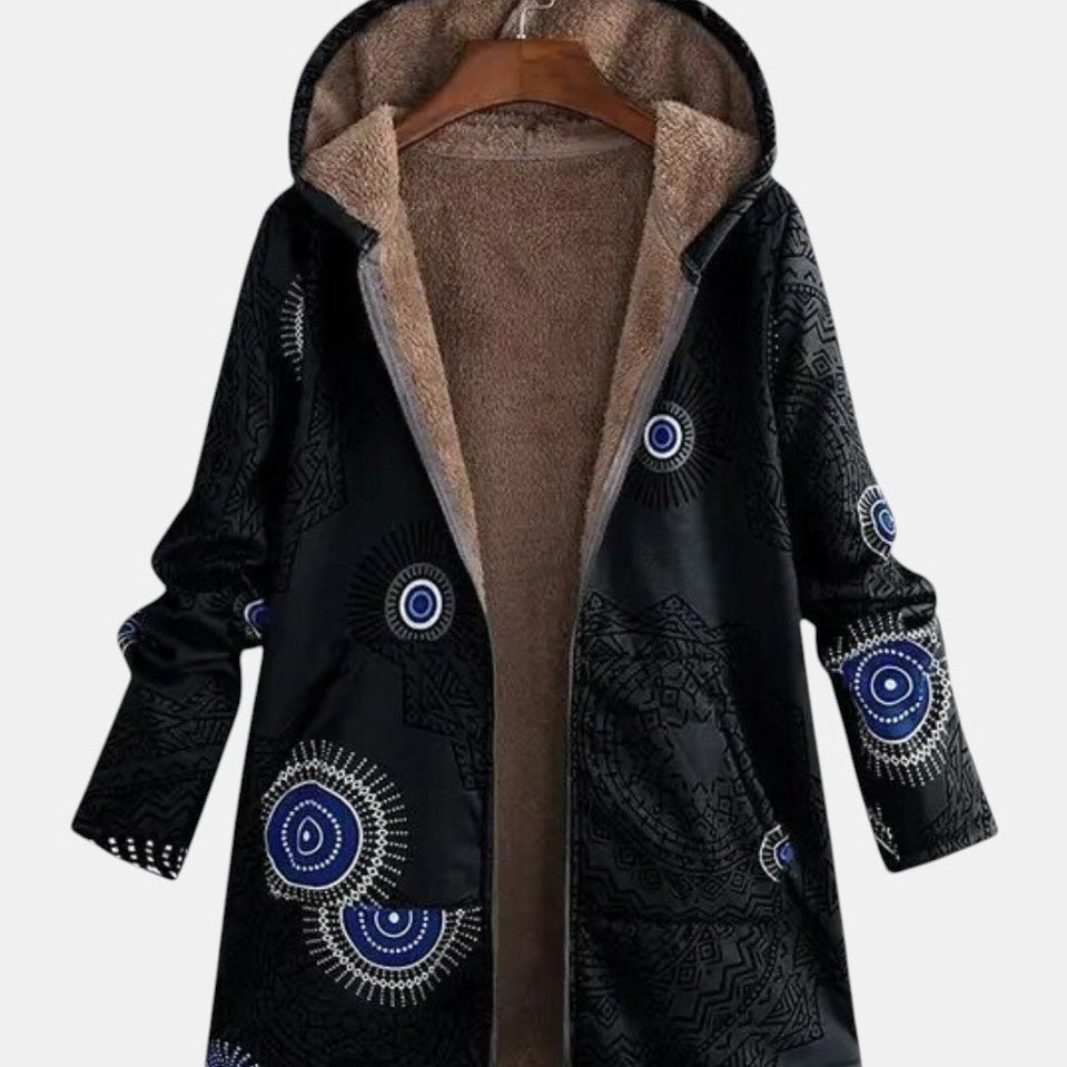 Adèle - Manteau à motif mandala, trois coloris