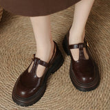 Jeanne - Chaussures vintage à bride en T