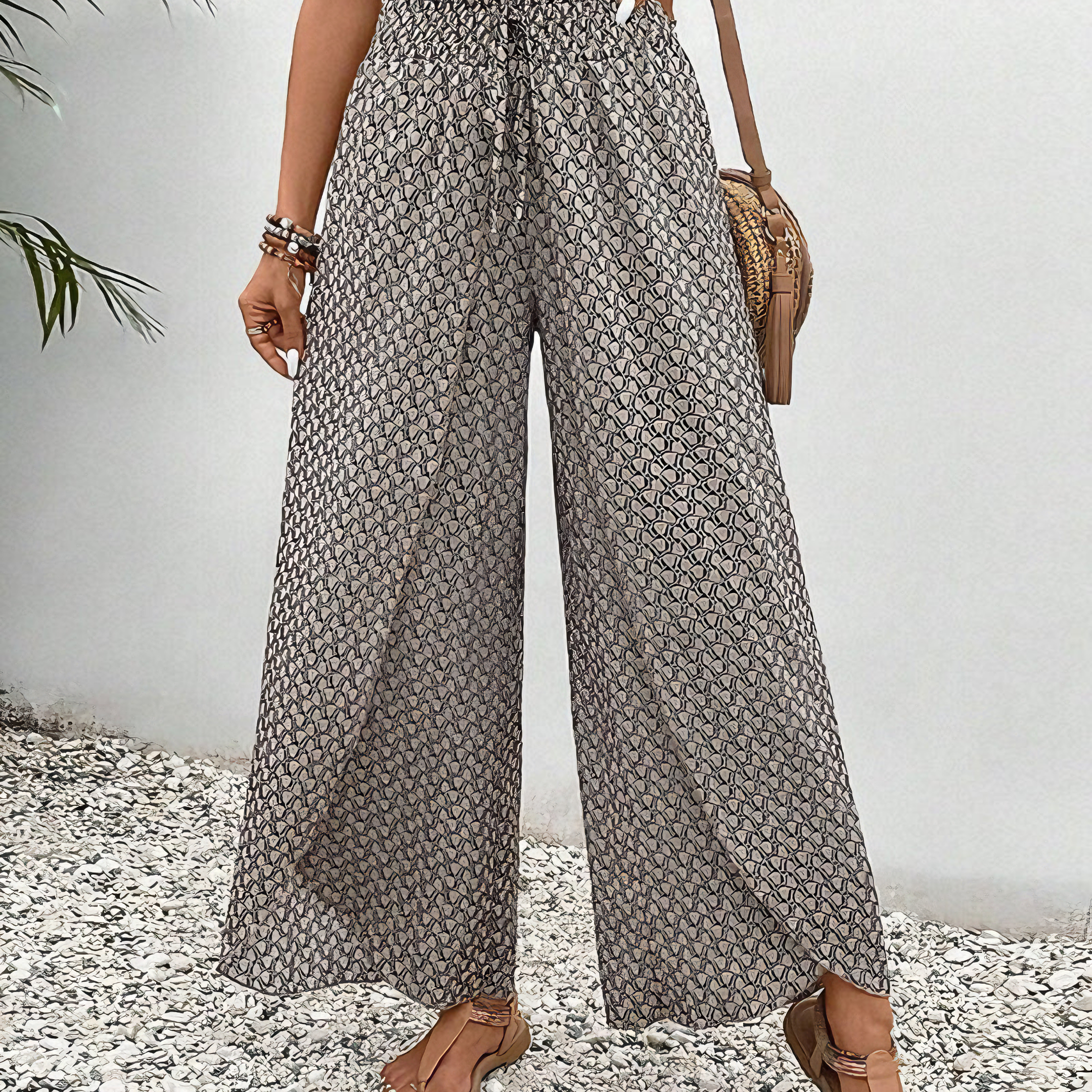 Marielle - Pantalon Large Détendu