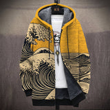 Léontine - Manteau à capuche à grande vague, quatre coloris
