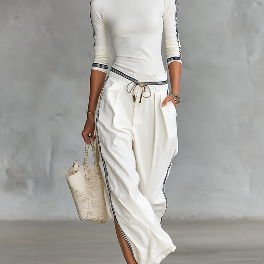 Diane - Ensemble de Sport Pantalon Large avec Cordon