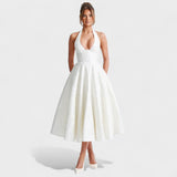 Effie - Robe midi texturée