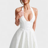 Effie - Robe midi texturée