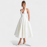 Effie - Robe midi texturée