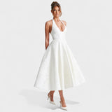 Effie - Robe midi texturée