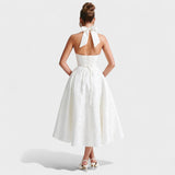 Effie - Robe midi texturée