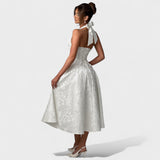 Effie - Robe midi texturée