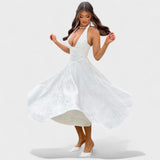 Effie - Robe midi texturée