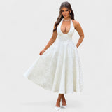 Effie - Robe midi texturée