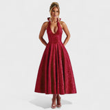 Effie - Robe midi texturée