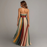 Charlotte - Robe longue colorée sans manches
