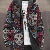 Nadine - Manteau à capuche à motifs asiatiques, neuf imprimés