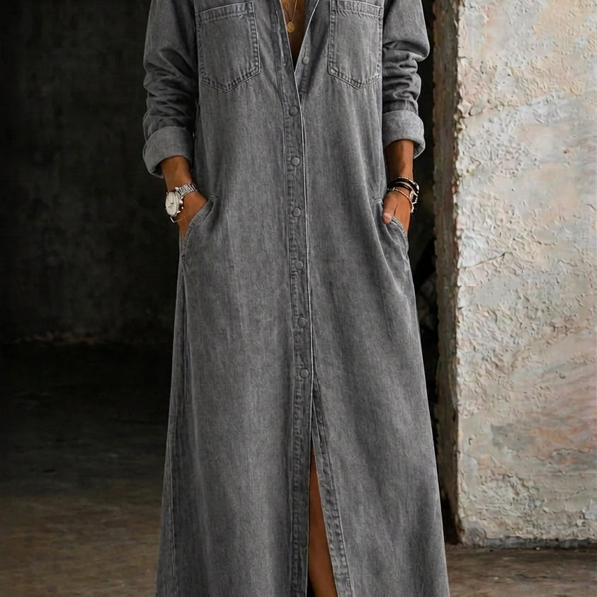 Delphine - Robe à Boutons