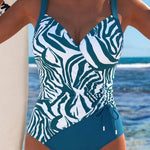 Maillot de bain Éloria à imprimé coloré, coupe élégante