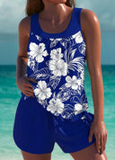 Marine Floral Blanc