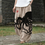 Amandine – Pantalon large à motif marin