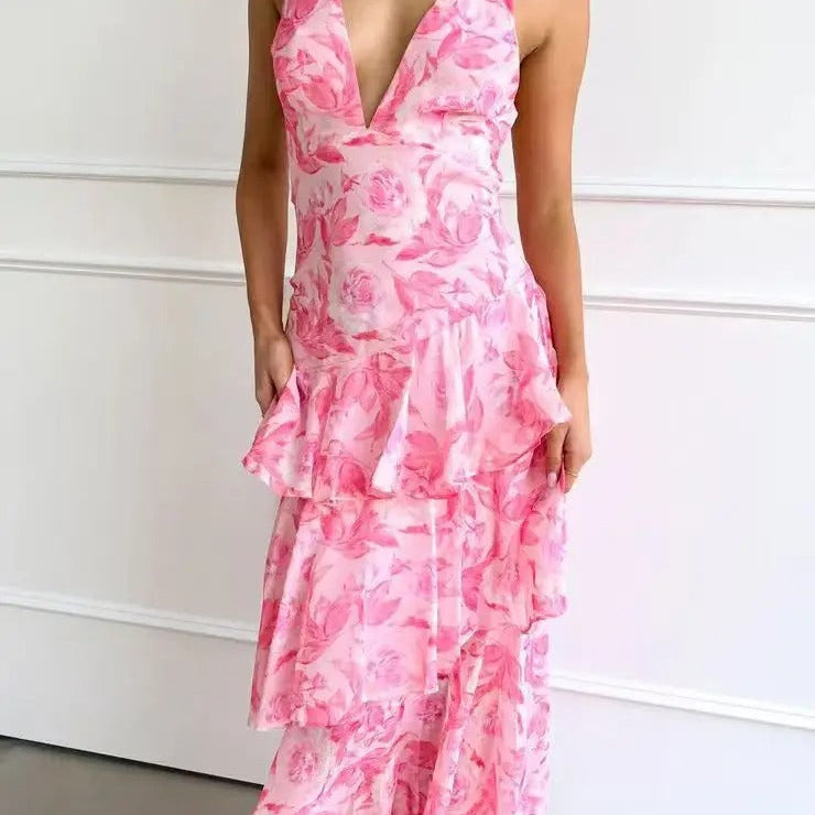 Marine - Robe Longue Élégante