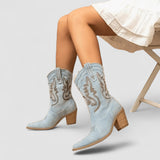 Séverine - Bottines en denim orthopédiques