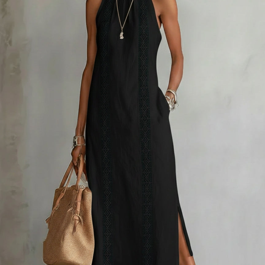 Justine - Robe Midi en Lin Texturé