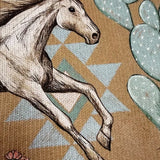 Capucine - Cardigan zippé à imprimé chevaux et cactus